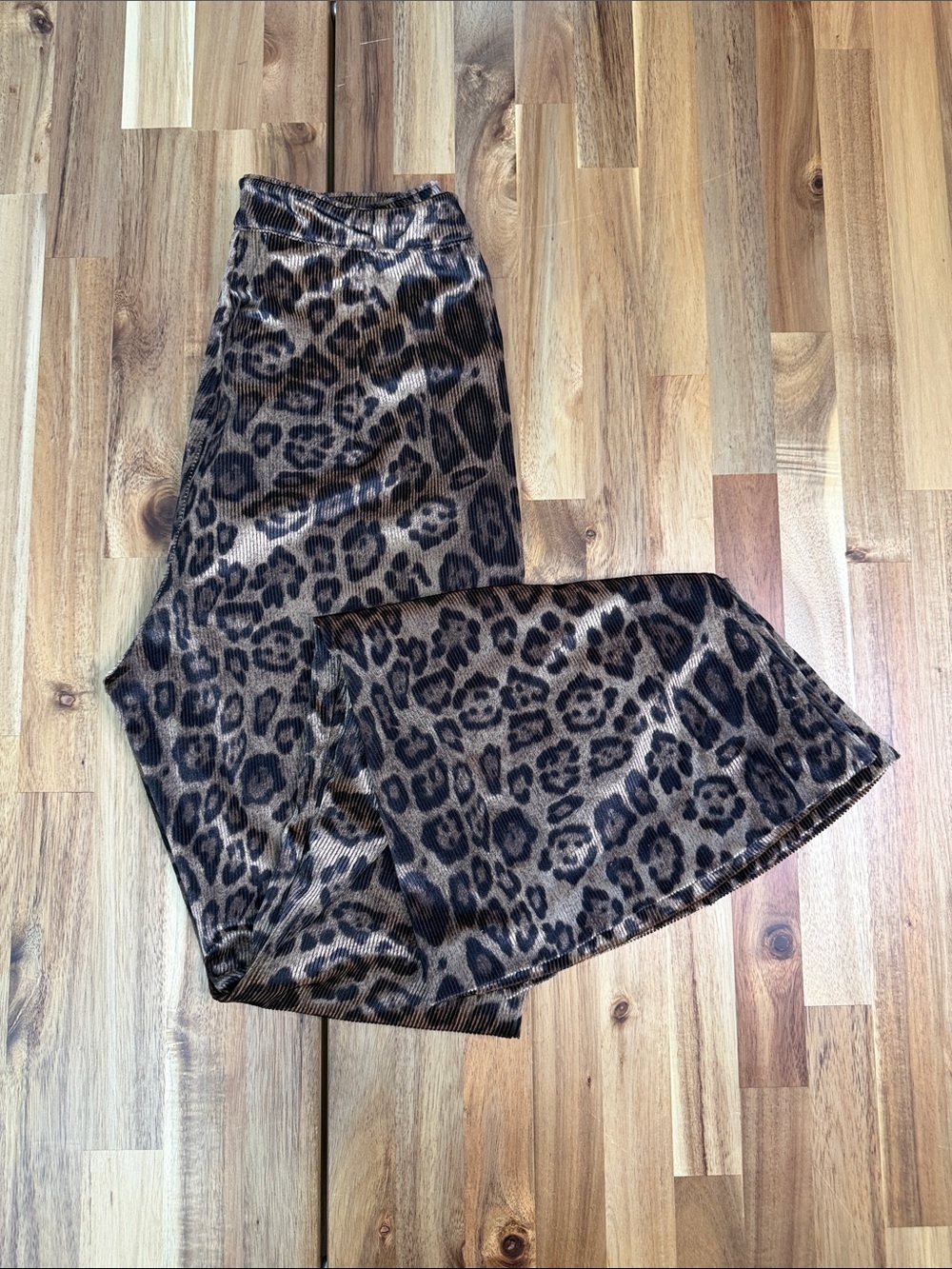 Like New Princess Polly Cheetah Print Flare Pants